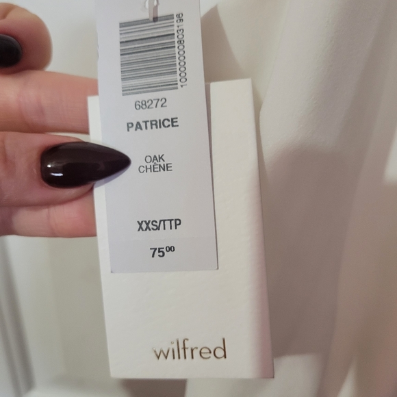NWT Wilfred Patrice Blouse in Oak - Picture 3 of 4